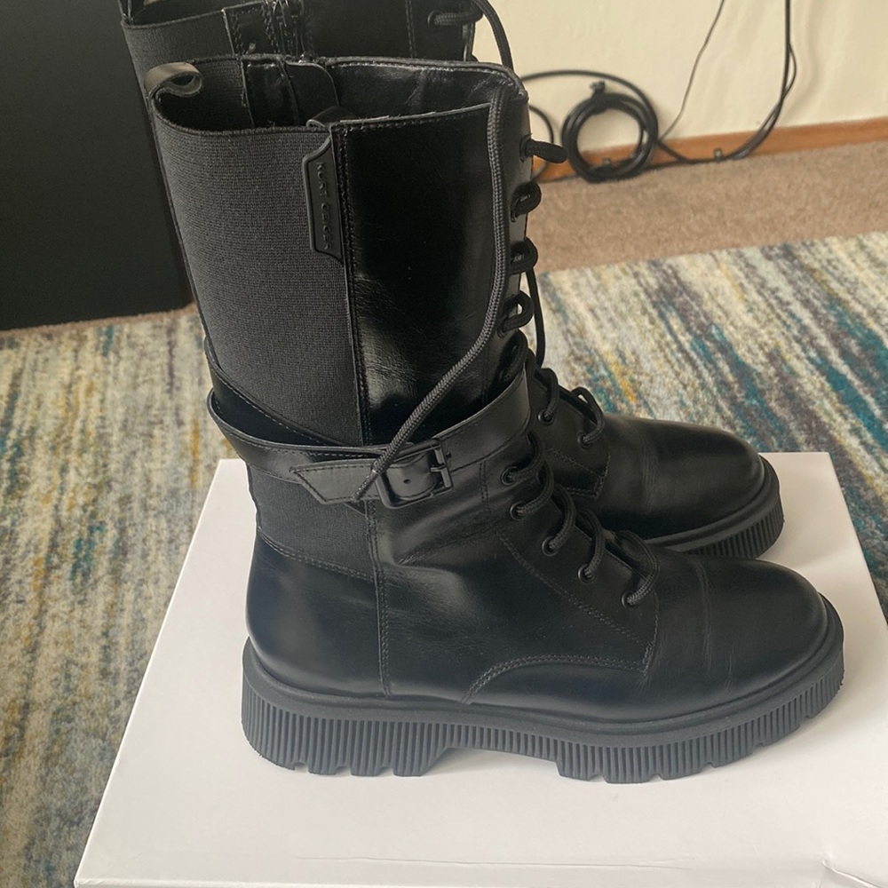 Boots black. Authentic ,Kurt Geiger leather, size 9 nice!
